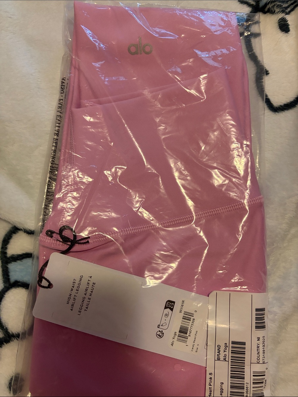 ALO Yoga High-Waist Airlift Leggings in Candy Heart Pink Small - Picture 8 of 9